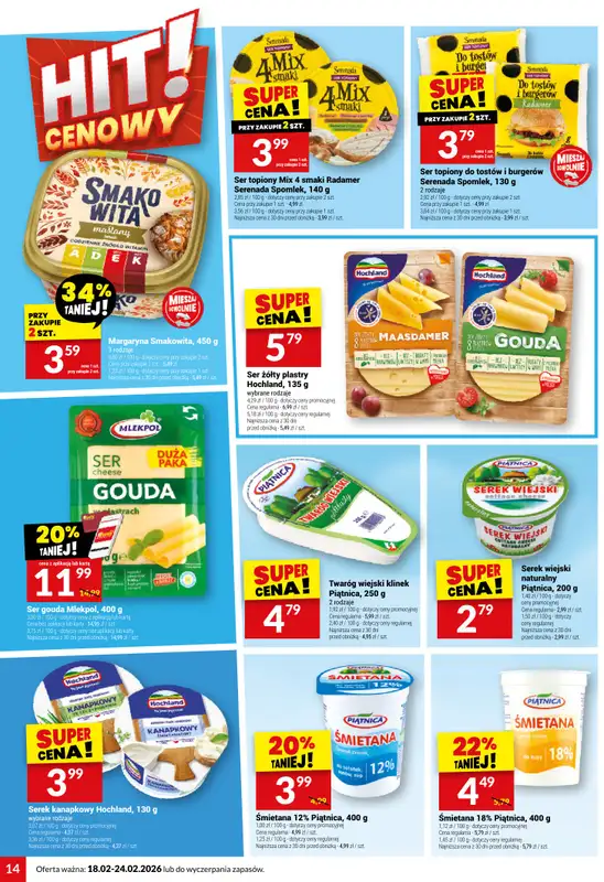 Twój Market - gazetka promocyjna Gazetka od środy 18.02 do wtorku 24.02 - strona 14