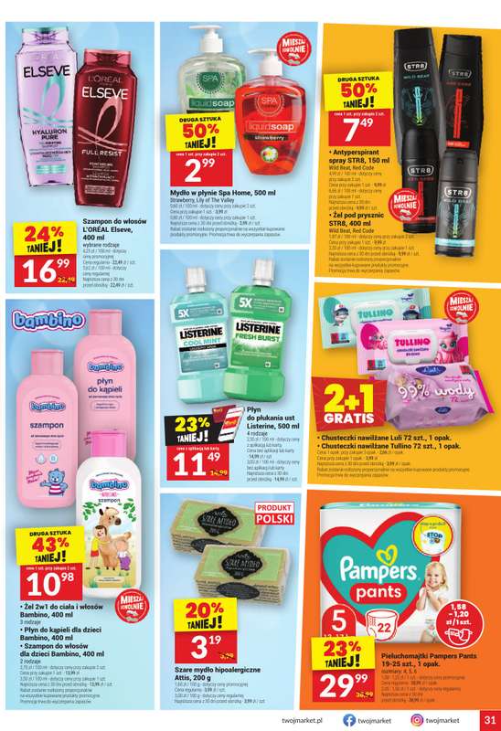 Twój Market - gazetka promocyjna Gazetka od środy 18.02 do wtorku 24.02 - strona 31