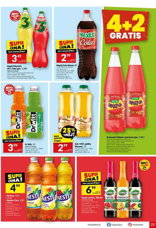 Twój Market - gazetka promocyjna Gazetka od środy 18.02 do wtorku 24.02 - strona 23