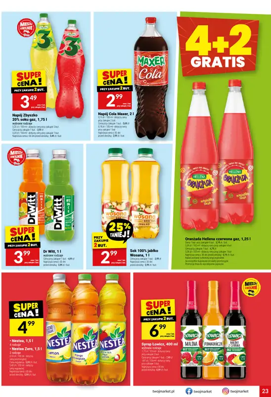 Twój Market - gazetka promocyjna Gazetka od środy 18.02 do wtorku 24.02 - strona 23