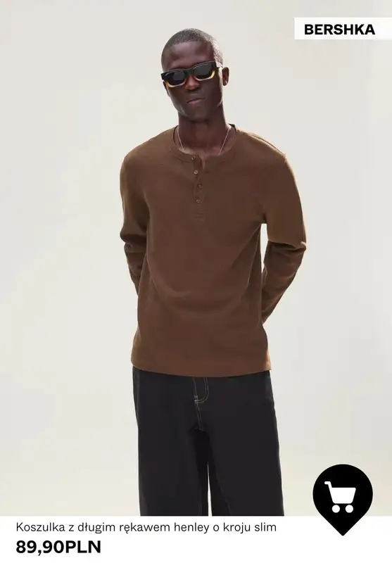 Bershka - gazetka promocyjna Odzież męska BASICS od wtorku 17.02  - strona 10