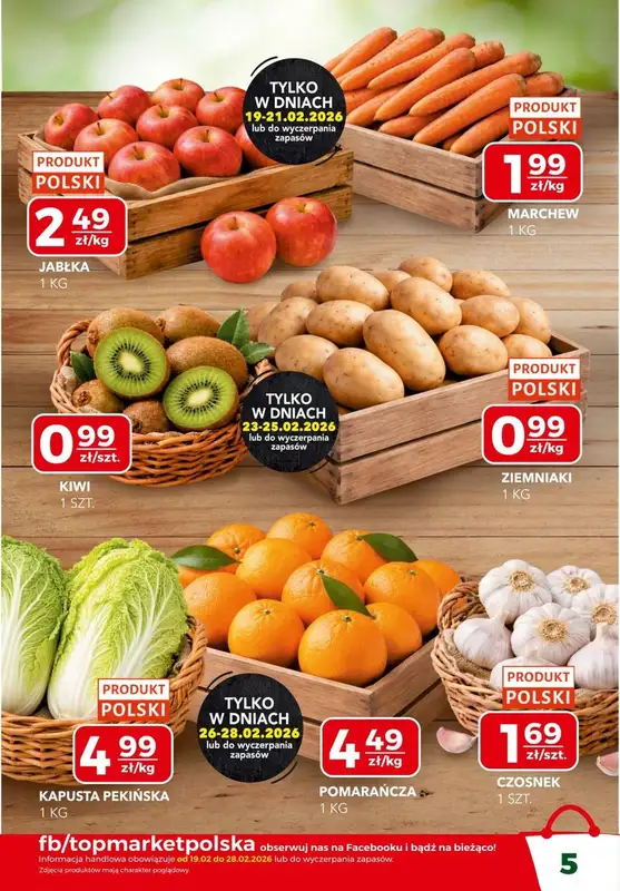 Top Market - gazetka promocyjna Gazetka od czwartku 19.02 do soboty 28.02 - strona 5