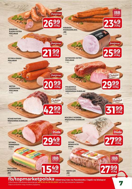 Top Market - gazetka promocyjna Gazetka od czwartku 19.02 do soboty 28.02 - strona 7