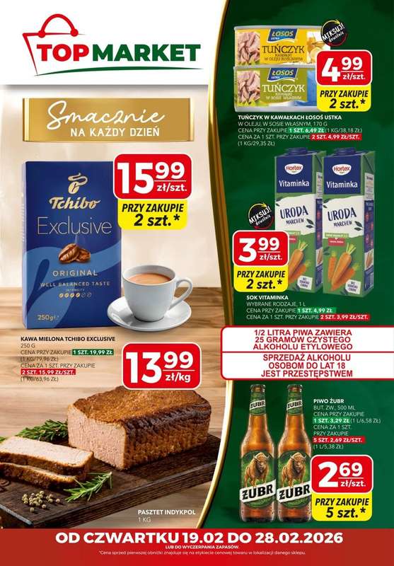 Top Market - gazetka promocyjna Gazetka od czwartku 19.02 do soboty 28.02