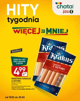 Chata Polska - gazetka promocyjna Hity tygodnia  do środy 25.02