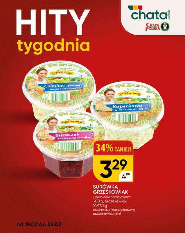 Chata Polska - gazetka promocyjna Hity tygodnia  do środy 25.02 - strona 2