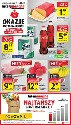 Intermarche - gazetka promocyjna Gazetka od czwartku 19.02 do środy 25.02