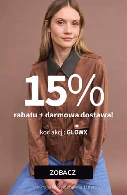 bonprix - gazetka promocyjna 15% rabatu + darmowa dostawa z KODEM! od wtorku 17.02 do czwartku 19.02