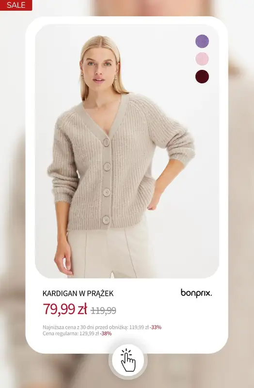 bonprix - gazetka promocyjna 15% rabatu + darmowa dostawa z KODEM! od wtorku 17.02 do czwartku 19.02 - strona 9