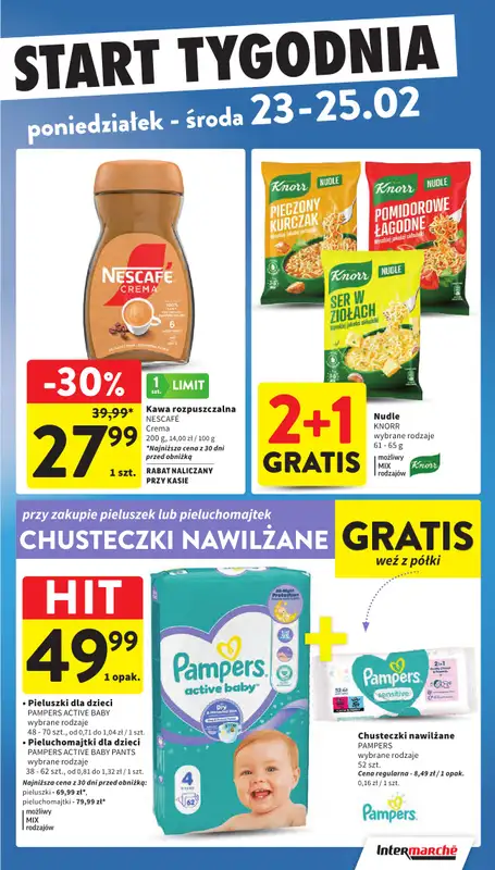 Intermarche - gazetka promocyjna Intertani start tygodnia od poniedziałku 23.02 do środy 25.02 - strona 3