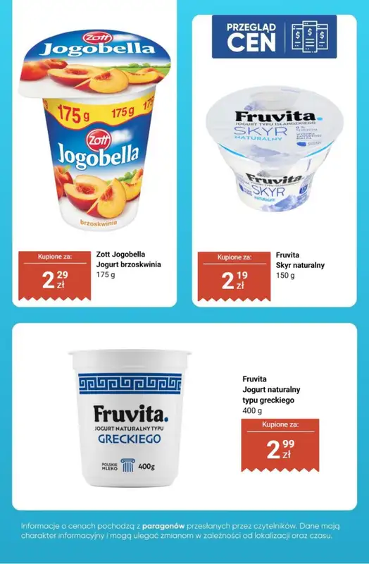 Biedronka - gazetka promocyjna Produkty mleczne - przegląd cen   - strona 3