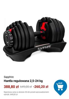 Hantla regulowana 2,5-24 kg