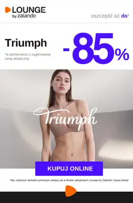 Lounge by Zalando - gazetka promocyjna Do -85% Triumph od wtorku 17.02 do czwartku 19.02