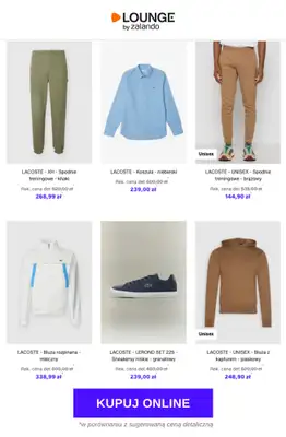 Lounge by Zalando - gazetka promocyjna Do -84% Lacoste - Mężczyźni od wtorku 17.02 do czwartku 19.02 - strona 9