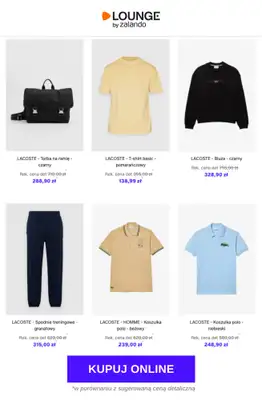 Lounge by Zalando - gazetka promocyjna Do -84% Lacoste - Mężczyźni od wtorku 17.02 do czwartku 19.02 - strona 10