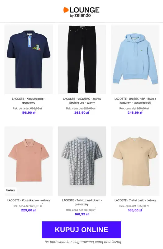 Lounge by Zalando - gazetka promocyjna Do -84% Lacoste - Mężczyźni od wtorku 17.02 do czwartku 19.02 - strona 2