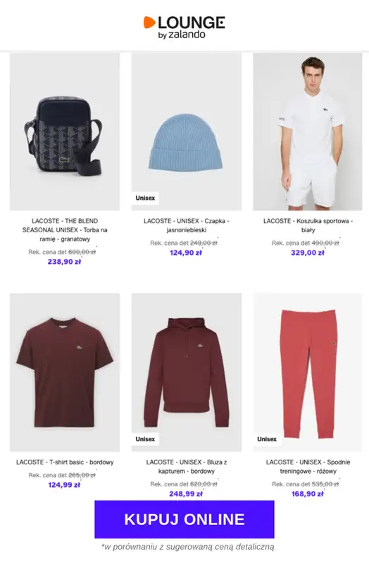 Lounge by Zalando - gazetka promocyjna Do -84% Lacoste - Mężczyźni od wtorku 17.02 do czwartku 19.02 - strona 7