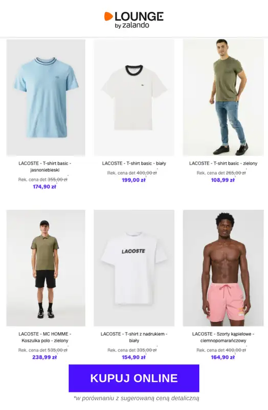 Lounge by Zalando - gazetka promocyjna Do -84% Lacoste - Mężczyźni od wtorku 17.02 do czwartku 19.02 - strona 5