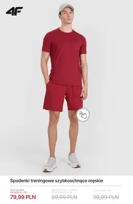 4F - gazetka promocyjna Męskie ubrania sportowe do -50% od wtorku 17.02  - strona 5