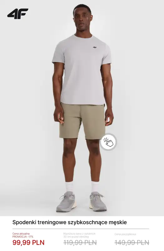 4F - gazetka promocyjna Męskie ubrania sportowe do -50% od wtorku 17.02  - strona 9