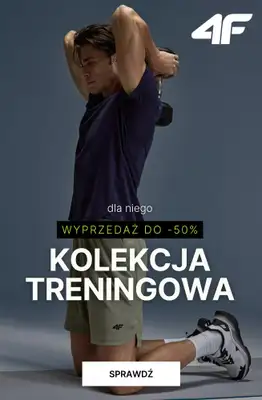 4F - gazetka promocyjna Męskie ubrania sportowe do -50% od wtorku 17.02 