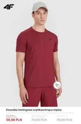 4F - gazetka promocyjna Męskie ubrania sportowe do -50% od wtorku 17.02  - strona 4