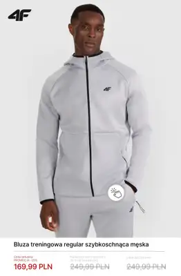 4F - gazetka promocyjna Męskie ubrania sportowe do -50% od wtorku 17.02  - strona 10