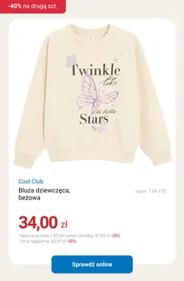 Smyk - gazetka promocyjna Bluzy, bluzki i spodnie: -40% na DRUGI PRODUKT od wtorku 17.02 do czwartku 19.02 - strona 7