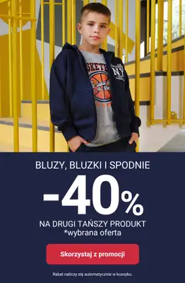 Smyk - gazetka promocyjna Bluzy, bluzki i spodnie: -40% na DRUGI PRODUKT od wtorku 17.02 do czwartku 19.02