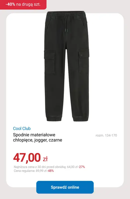 Smyk - gazetka promocyjna Bluzy, bluzki i spodnie: -40% na DRUGI PRODUKT od wtorku 17.02 do czwartku 19.02 - strona 6