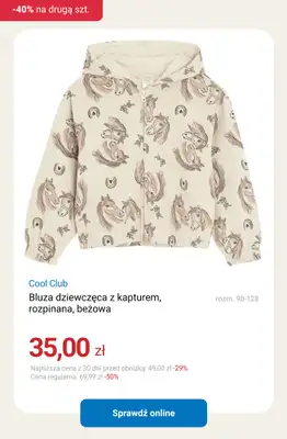 Smyk - gazetka promocyjna Bluzy, bluzki i spodnie: -40% na DRUGI PRODUKT od wtorku 17.02 do czwartku 19.02 - strona 10