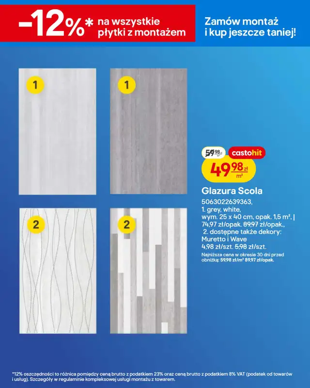 Castorama - gazetka promocyjna Gazetka Wyposażenie łazienki, gresy od środy 18.02 do wtorku 03.03 - strona 40