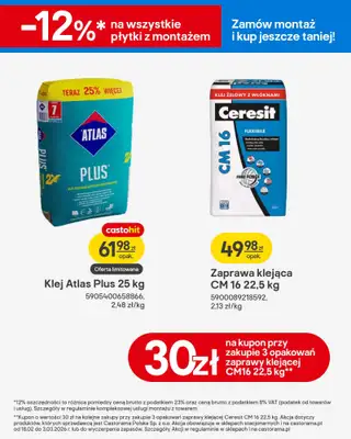 Castorama - gazetka promocyjna Gazetka Wyposażenie łazienki, gresy od środy 18.02 do wtorku 03.03 - strona 49