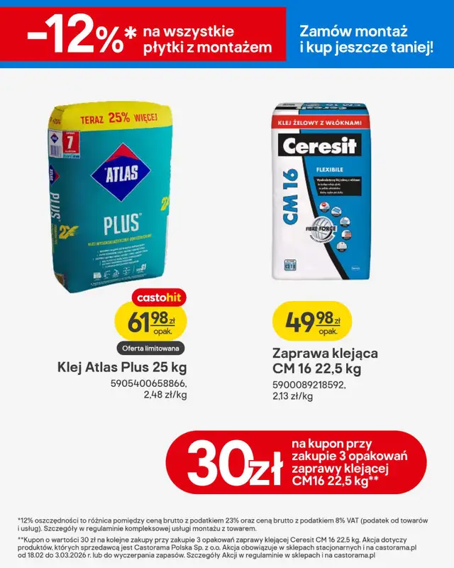 Castorama - gazetka promocyjna Gazetka Wyposażenie łazienki, gresy od środy 18.02 do wtorku 03.03 - strona 49