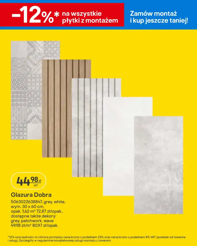 Castorama - gazetka promocyjna Gazetka Wyposażenie łazienki, gresy od środy 18.02 do wtorku 03.03 - strona 47