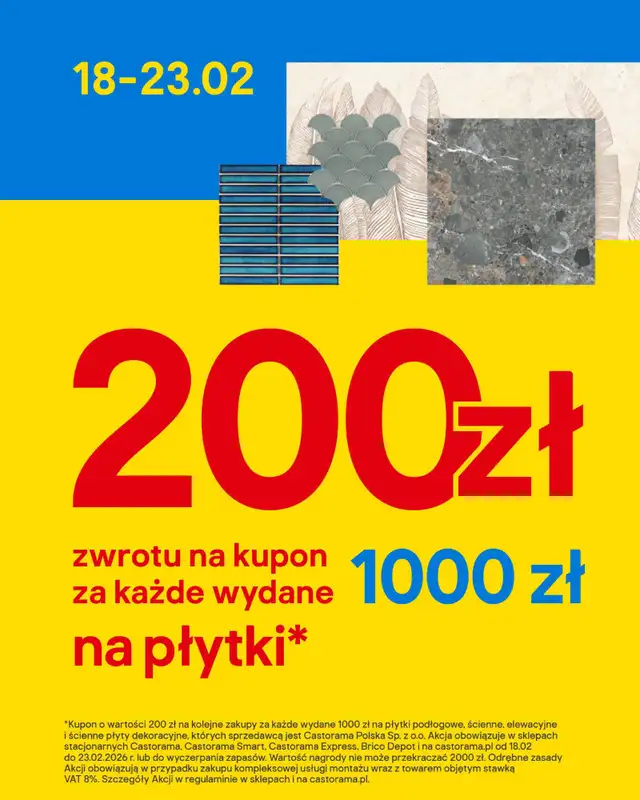 Castorama - gazetka promocyjna Gazetka Wyposażenie łazienki, gresy od środy 18.02 do wtorku 03.03 - strona 6