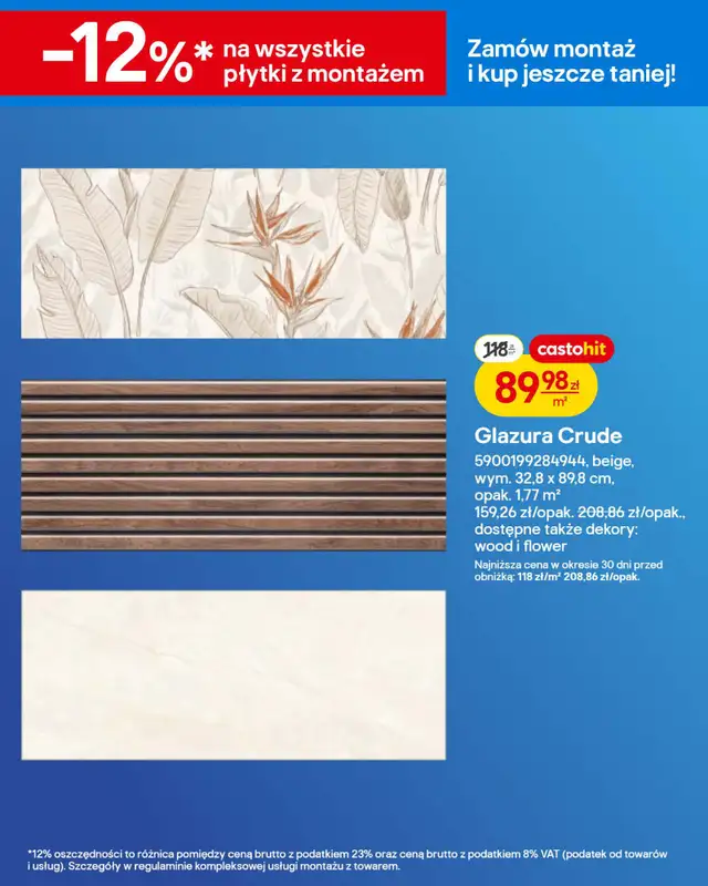 Castorama - gazetka promocyjna Gazetka Wyposażenie łazienki, gresy od środy 18.02 do wtorku 03.03 - strona 46