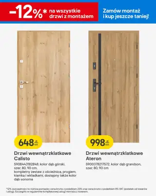 Castorama - gazetka promocyjna Gazetka Drzwi, panele, tekstylia, oświetlenie od środy 18.02 do wtorku 03.03 - strona 8