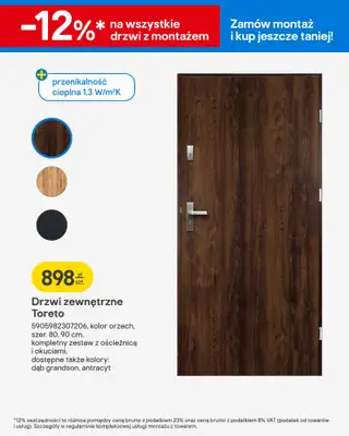 Castorama - gazetka promocyjna Gazetka Drzwi, panele, tekstylia, oświetlenie od środy 18.02 do wtorku 03.03 - strona 7