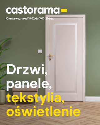 Castorama - gazetka promocyjna Gazetka Drzwi, panele, tekstylia, oświetlenie od środy 18.02 do wtorku 03.03