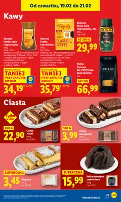 Lidl - gazetka promocyjna Oferta od czwartku od czwartku 19.02 do soboty 21.02 - strona 47
