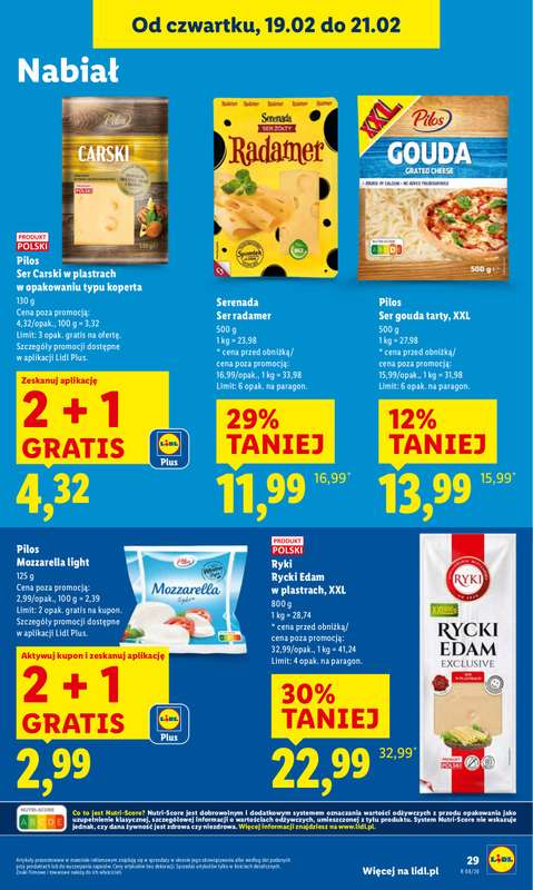 Lidl - gazetka promocyjna Oferta od czwartku od czwartku 19.02 do soboty 21.02 - strona 29