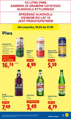 Lidl - gazetka promocyjna Oferta od czwartku od czwartku 19.02 do soboty 21.02 - strona 45