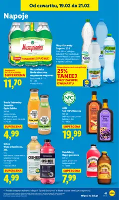 Lidl - gazetka promocyjna Oferta od czwartku od czwartku 19.02 do soboty 21.02 - strona 43