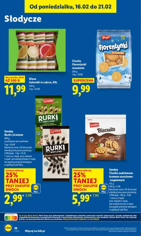 Lidl - gazetka promocyjna Oferta od czwartku od czwartku 19.02 do soboty 21.02 - strona 38