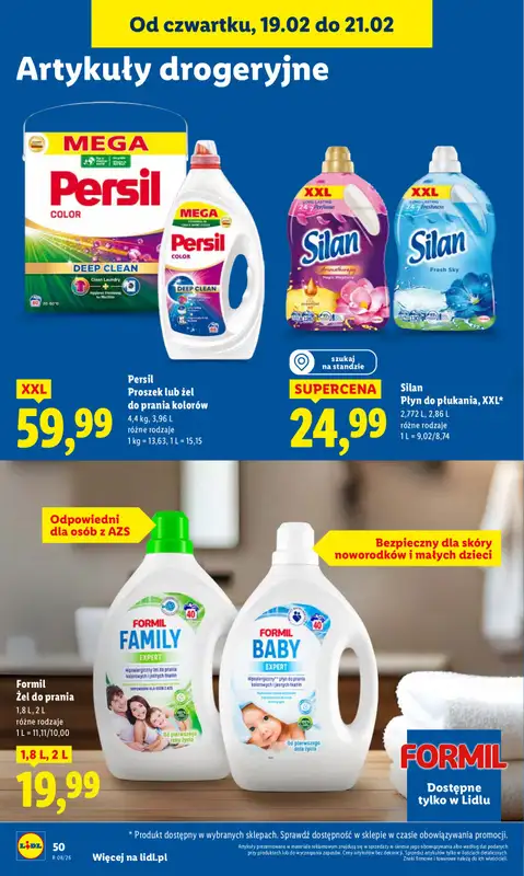 Lidl - gazetka promocyjna Oferta od czwartku od czwartku 19.02 do soboty 21.02 - strona 50