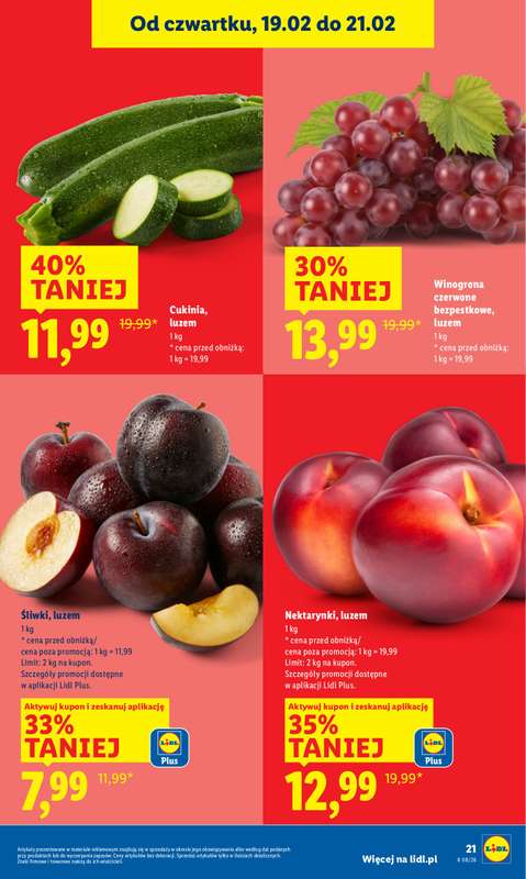 Lidl - gazetka promocyjna Oferta od czwartku od czwartku 19.02 do soboty 21.02 - strona 21