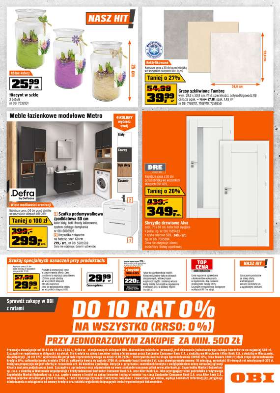 OBI - gazetka promocyjna Gazetka od środy 18.02 do wtorku 10.03 - strona 16