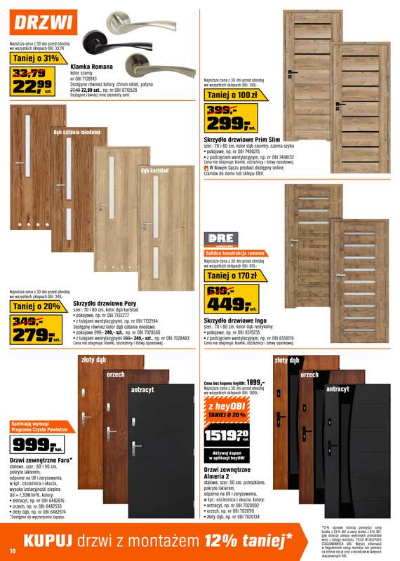 OBI - gazetka promocyjna Gazetka od środy 18.02 do wtorku 10.03 - strona 10