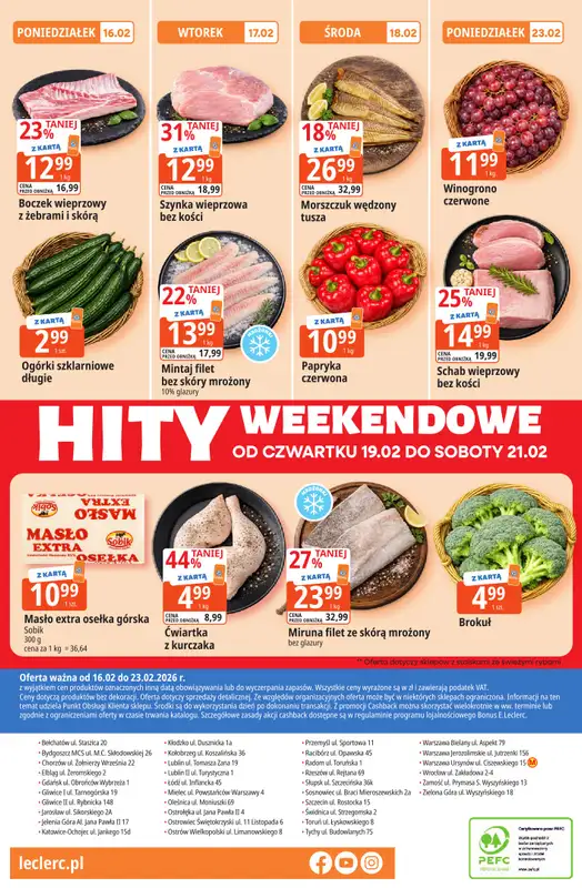 Leclerc - gazetka promocyjna Oferta E.Leclerc I Tanio to tu! od środy 18.02 do poniedziałku 23.02 - strona 16